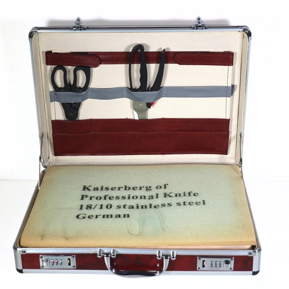 Kaiserberg Knife Set Professional 24pc Silver Stainless Steel German Briefcase
